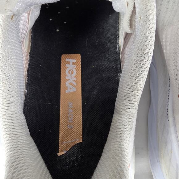 HOKA ONE ONE MEN WHITE COPPER MACH 5 RUNNING SHOES SIZE 10.5 D - 1127893 WCPP - Picture 12 of 15